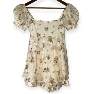 Altar’d State Cottagecore Floral Romper SIZE XS